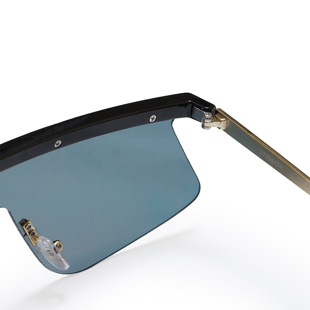 ASOS DESIGN Flared Flat Lens Visor Sunglasses