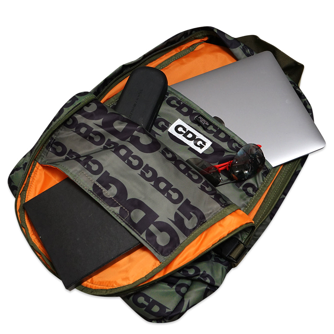 CDG X Porter Monogram Buckle Backpack