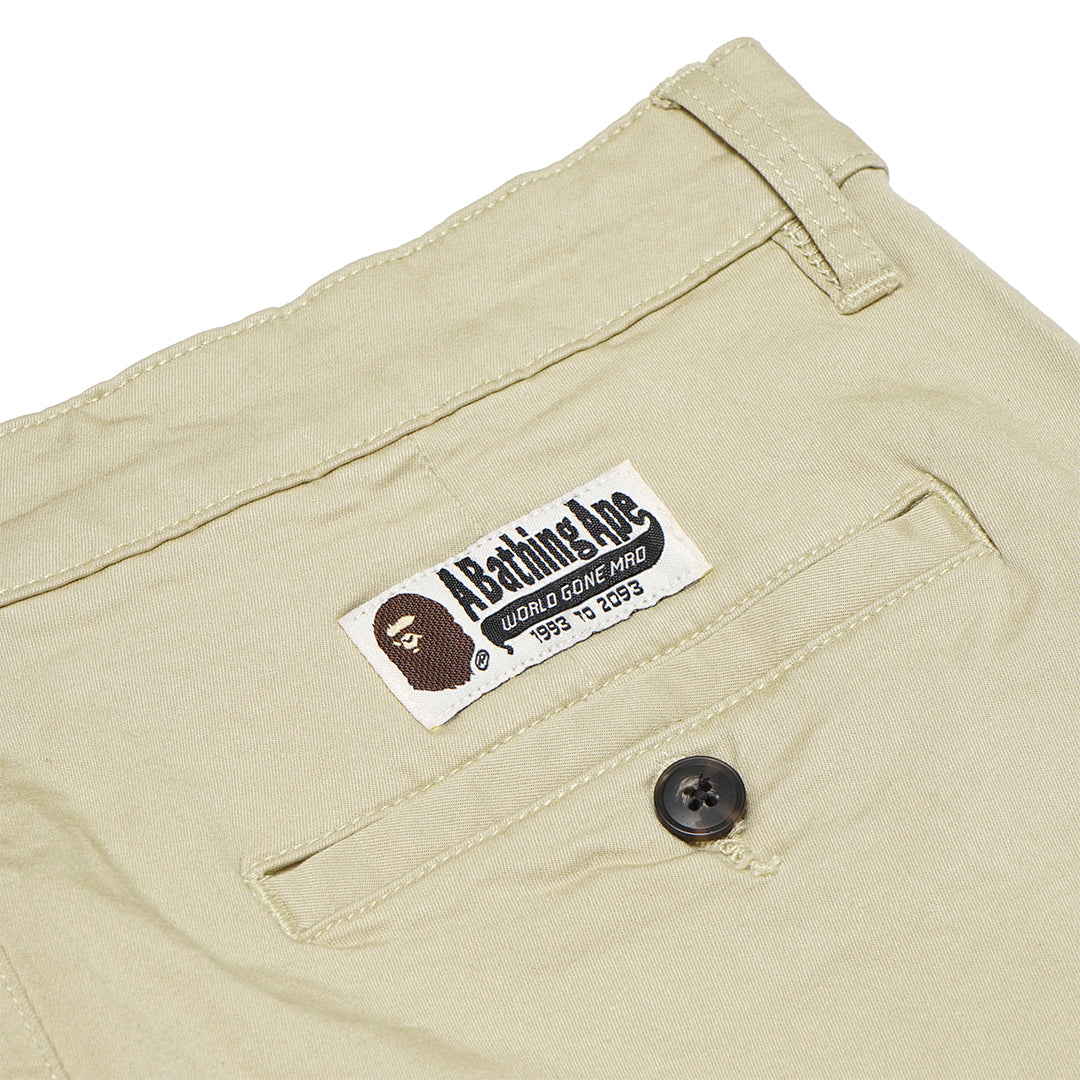BAPE Ape Head One Point 2Tuck Chino Pants