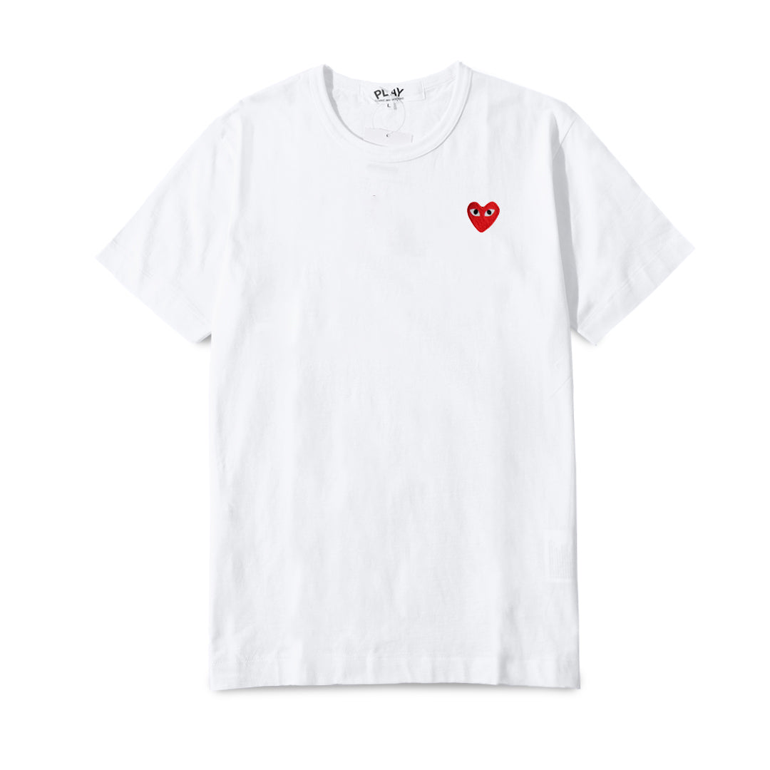 CDG Play Red Heart Patch T-Shirt