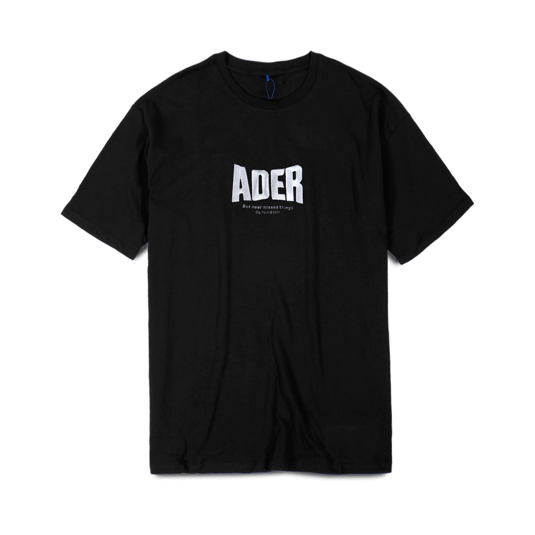 Ader Error Embroidery Logo T-Shirt Black