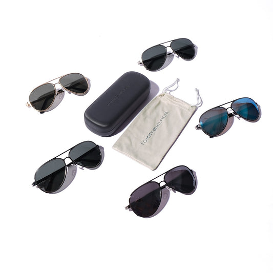 THF Double Bridge Aviator Sunglasses