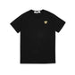 CDG Play Golden Heart Patch T-Shirt Black