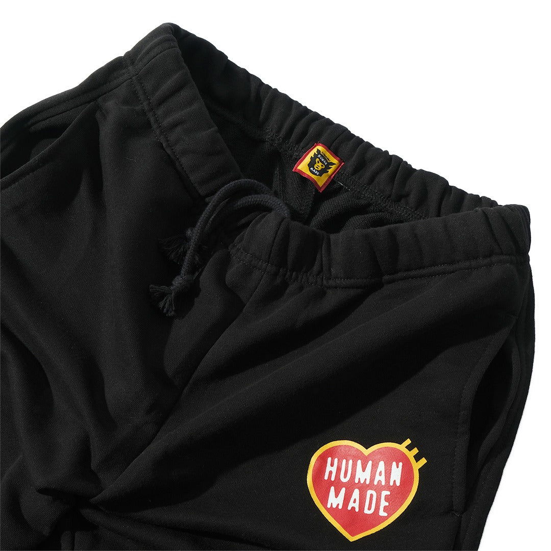 Human Made Tricolor Heart Logo Sweatpants Black