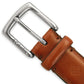CLM Silver Buckle Leather Belt