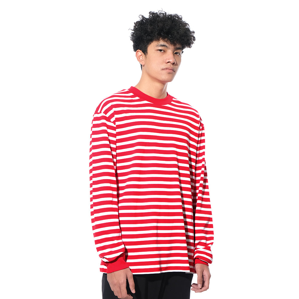 FOG Sixth Collection Striped Long Sleeve T-Shirt Navy