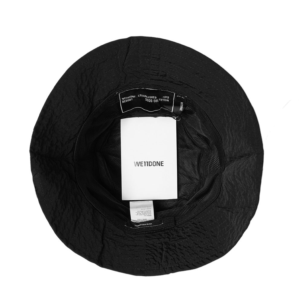 We11done Logo Rubber Patch Bucket Hat