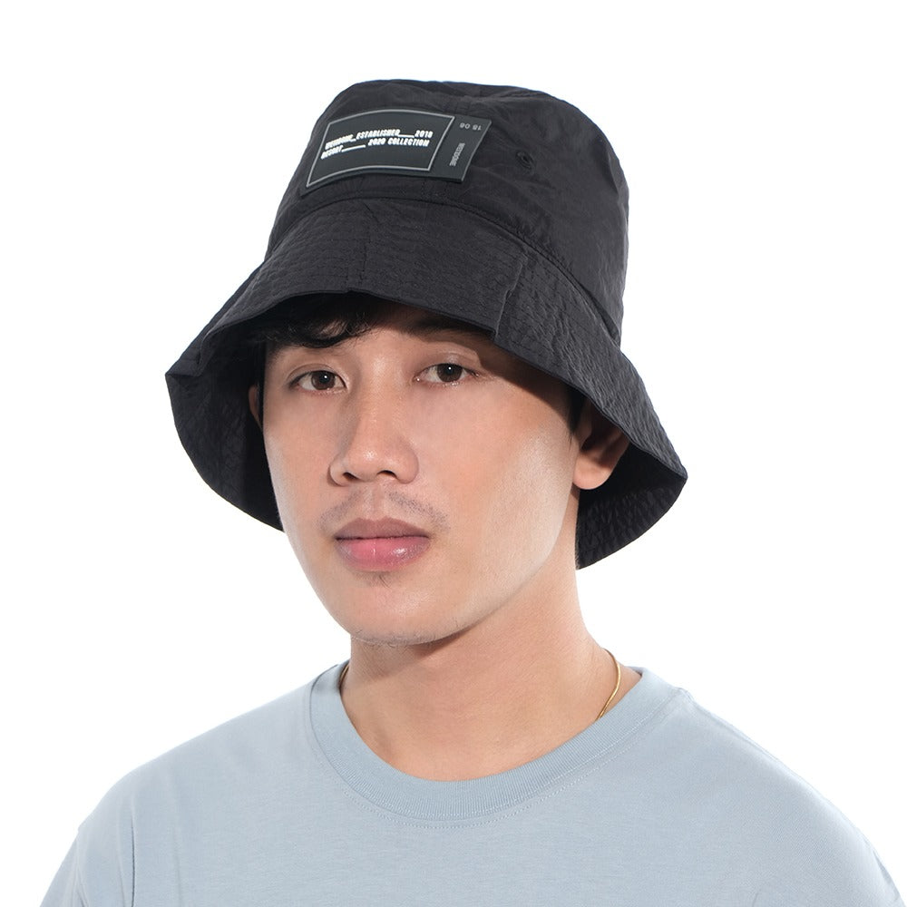 We11done Logo Rubber Patch Bucket Hat