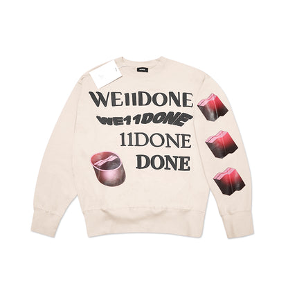 We11done Puff Logo Sweatshirt
