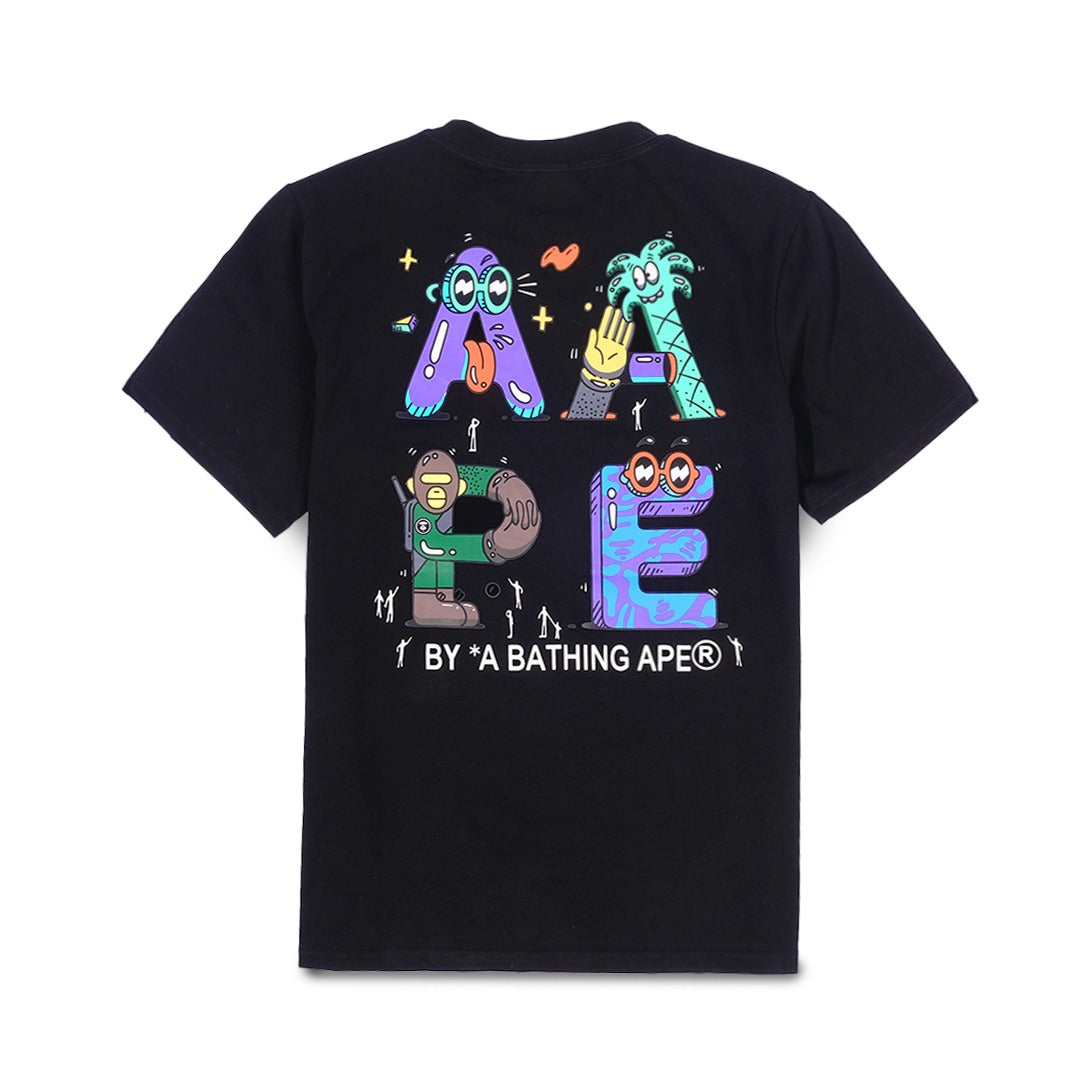 Aape by A Bathing Ape X Steven Harrington T-Shirt Black