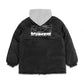 VANS Rubber Logo Hooded Puffer Jacket Black