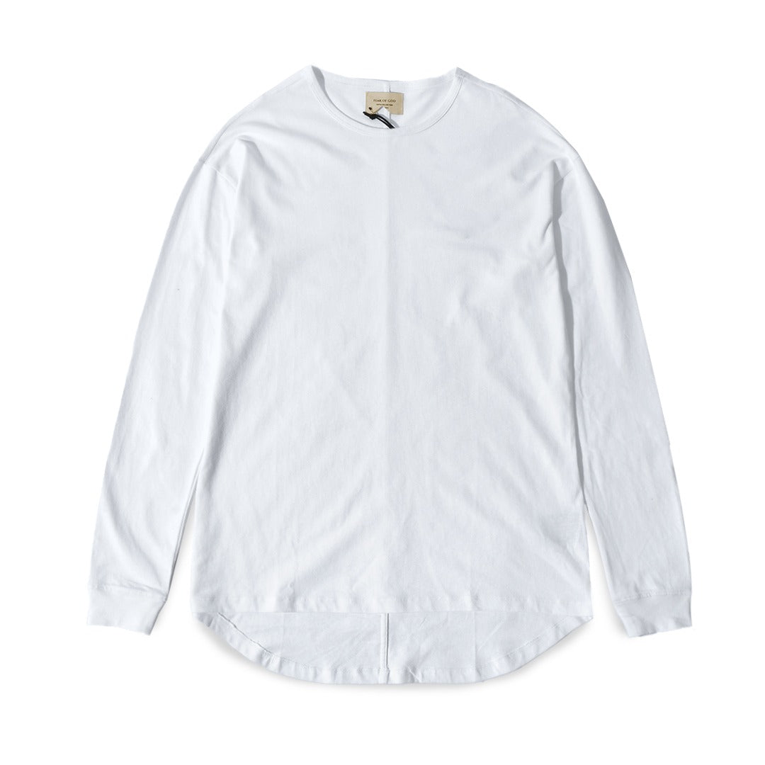 FOG Fifth Collection 2014-2015 Plain Long Sleeves T-Shirt White
