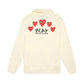 CDG Play Five Hearts Zip-Up Jacket