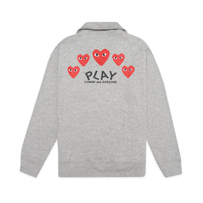 CDG Play Five Hearts Zip-Up Jacket