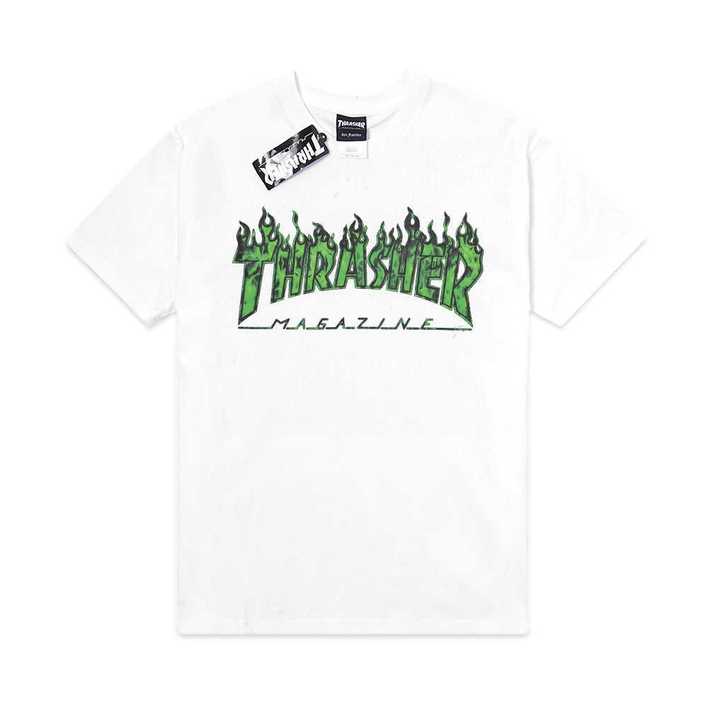 TSR Green Flame Print T-Shirt