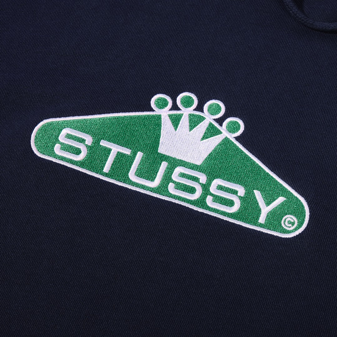 Stussy Crown Embroidered Logo Hoodie Navy