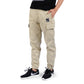 M7B Basic Cotton Cargo Track Pants Cream