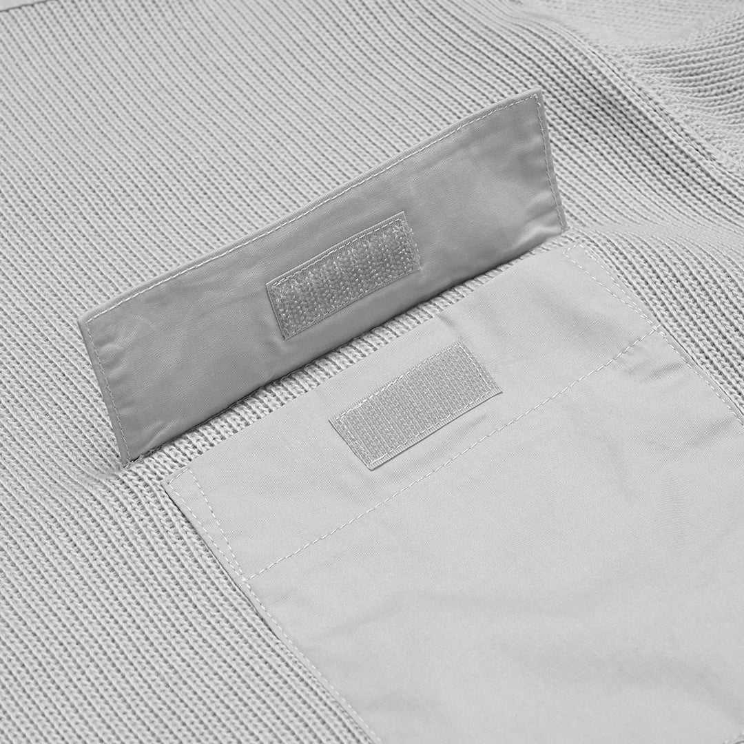 FOLX Woven Chest Pocket Sweater