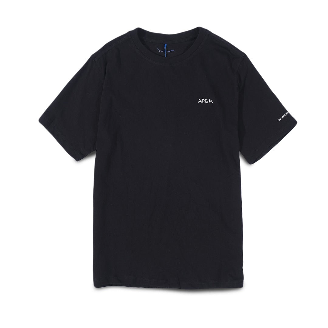 Ader Error Chest Text T-Shirt Black