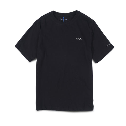 Ader Error Chest Text T-Shirt Black