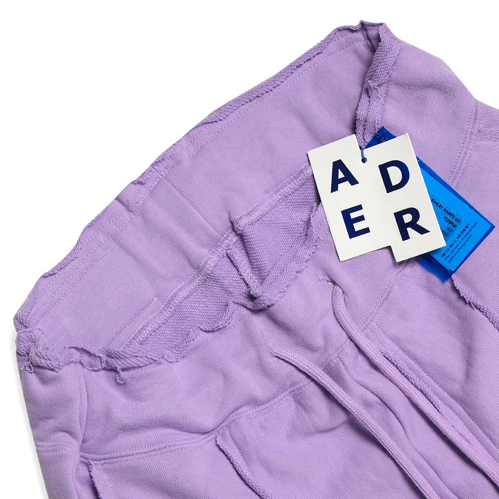 Ader Error Scratch Text Shorts Purple