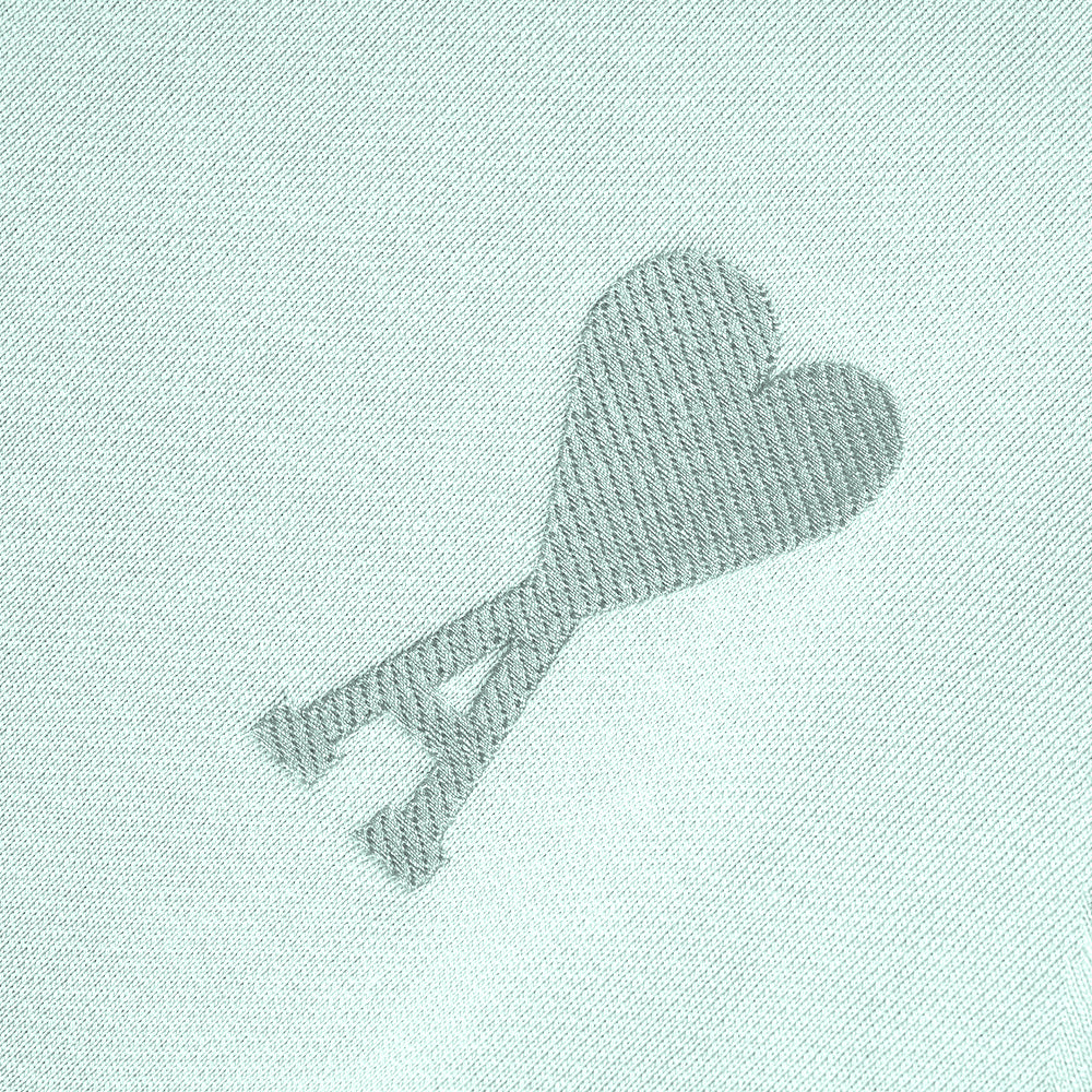 4M1 Tonal Heart Logo Logo Sweatshirt Mint