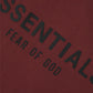 FOG Essentials T-Shirt Dress Maroon