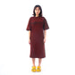 FOG Essentials T-Shirt Dress Maroon