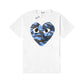 CDG Play Big Camo Heart T-Shirt