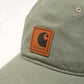 CHT Leather Logo Canvas Baseball Cap