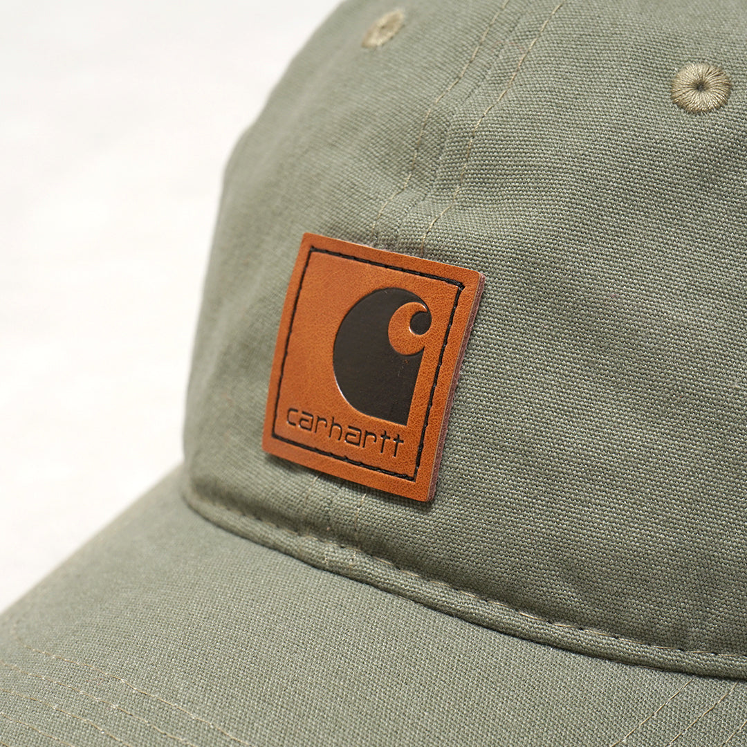 CHT Leather Logo Canvas Baseball Cap