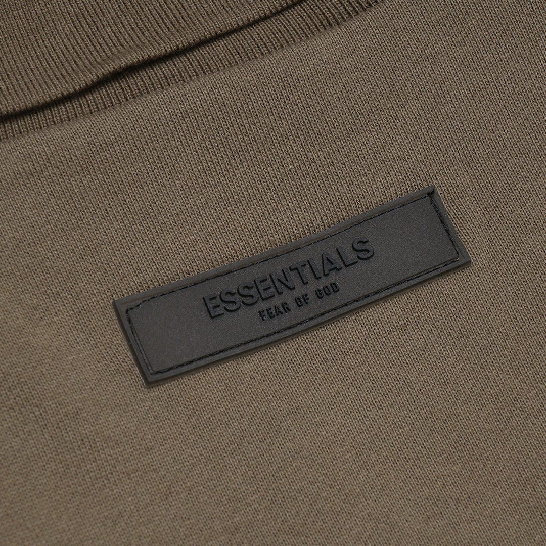 FOG Essentials Center Solid Velvet Polo Sweatshirt