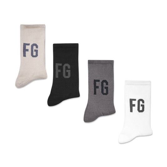 FOG FG Text Logo Mid Socks