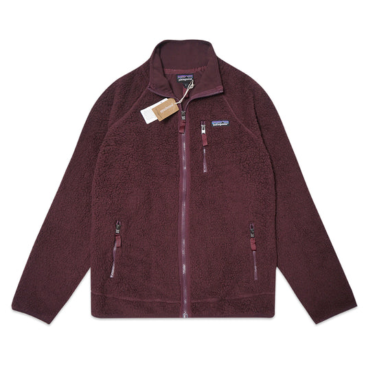 PTG Retro Pile Fleece Jacket Burgundy