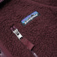 PTG Retro Pile Fleece Jacket Burgundy