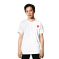 CDG Play Red Heart Patch T-Shirt White