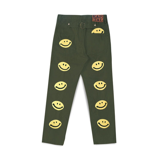Kapital Kountry Smiley Denim Pants Olive