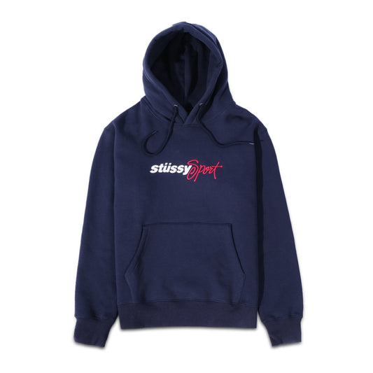 Stussy Sport Embroidered Hoodie Navy