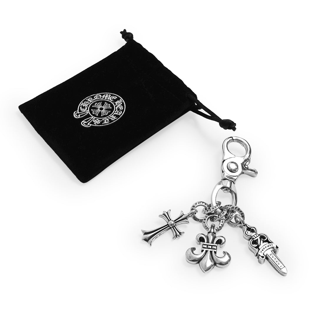 Chrome Hearts Multi Pendants Keychain