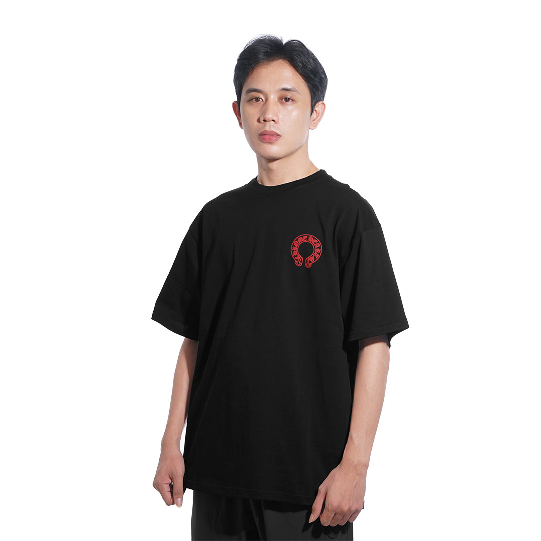 Chrome Hearts Red Horseshoe T-Shirt