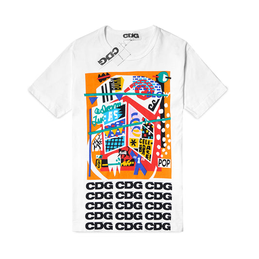 CDG X Adam Lucas Collaboration T-Shirt White