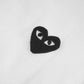 CDG Play Black Heart Patch T-Shirt White