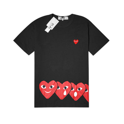 CDG Play Emoticon Hearts T-Shirt