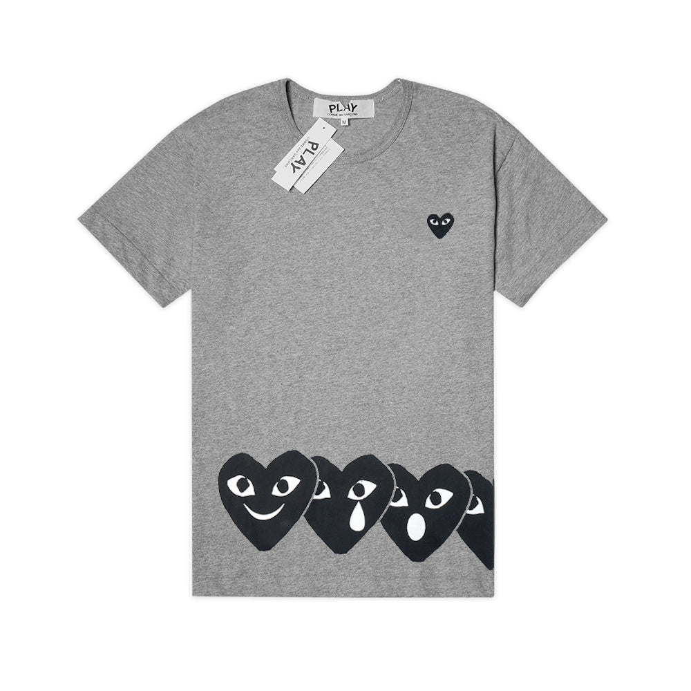 CDG Play Emoticon Hearts T-Shirt