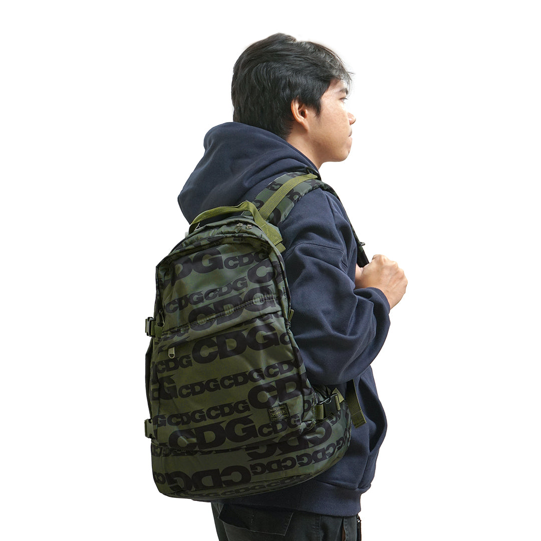CDG X Porter Monogram Buckle Backpack
