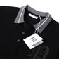 Philip Roth Grey Collar Polo Shirt Black