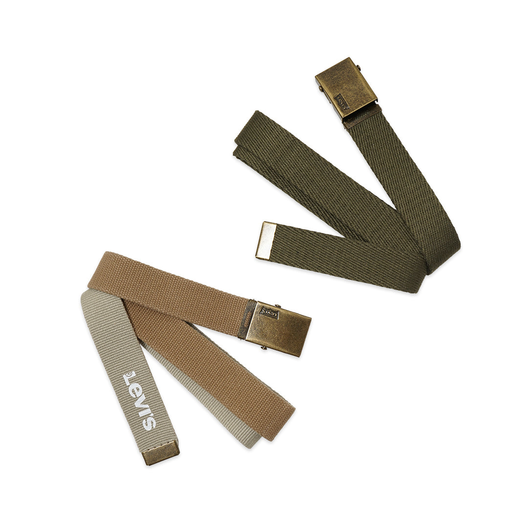 LVS Plaque Buckle Webbed Belt