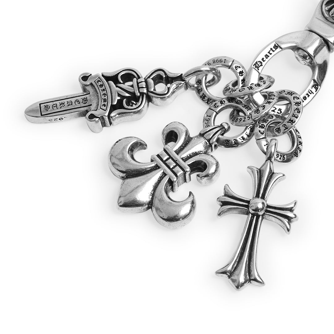 Chrome Hearts Multi Pendants Keychain