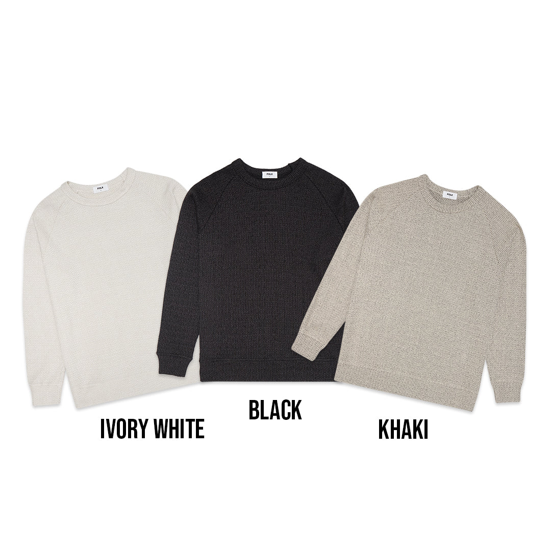 FOLX Crew Neck Knitted Sweater