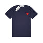 CDG Play Double Stack Hearts Patch T-Shirt